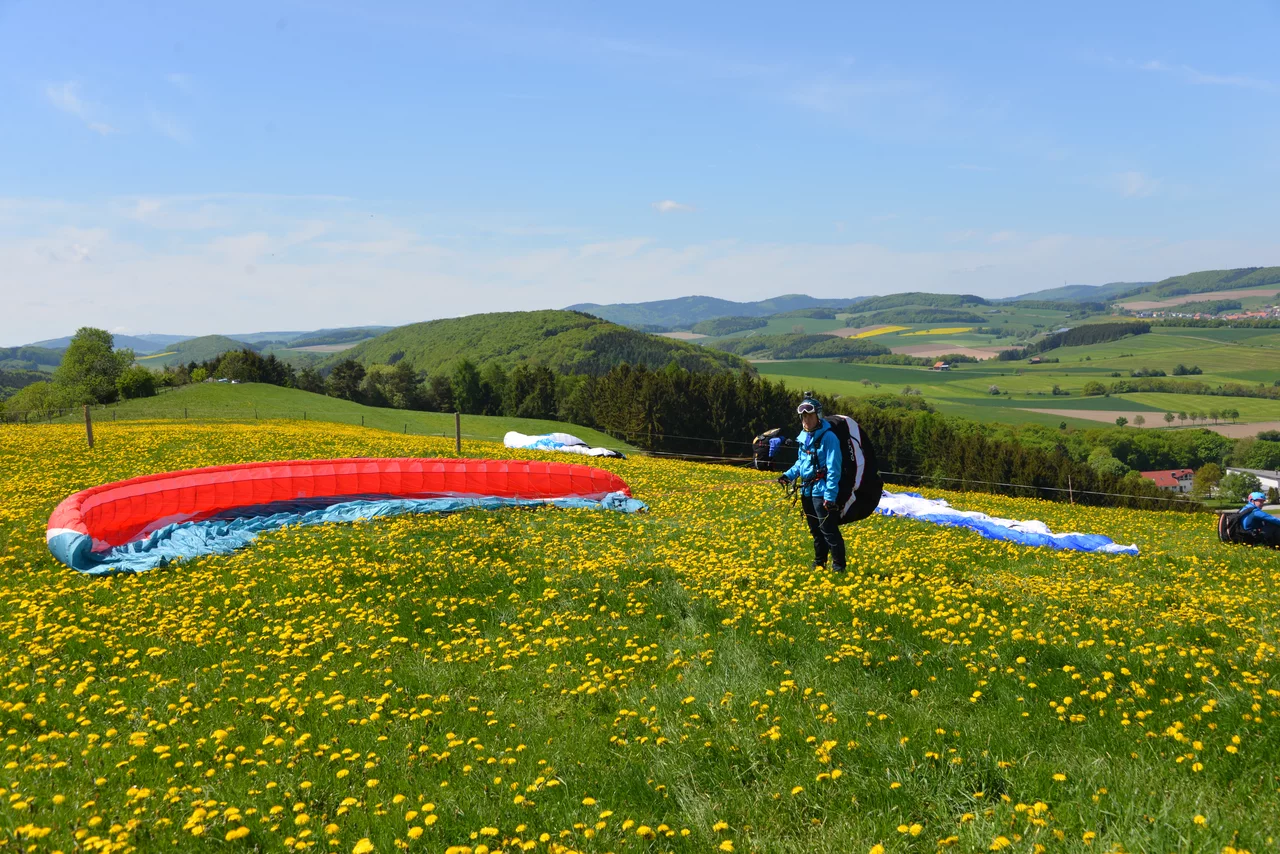 Mein erster Gleitschirm 2015 in Wirmighausen