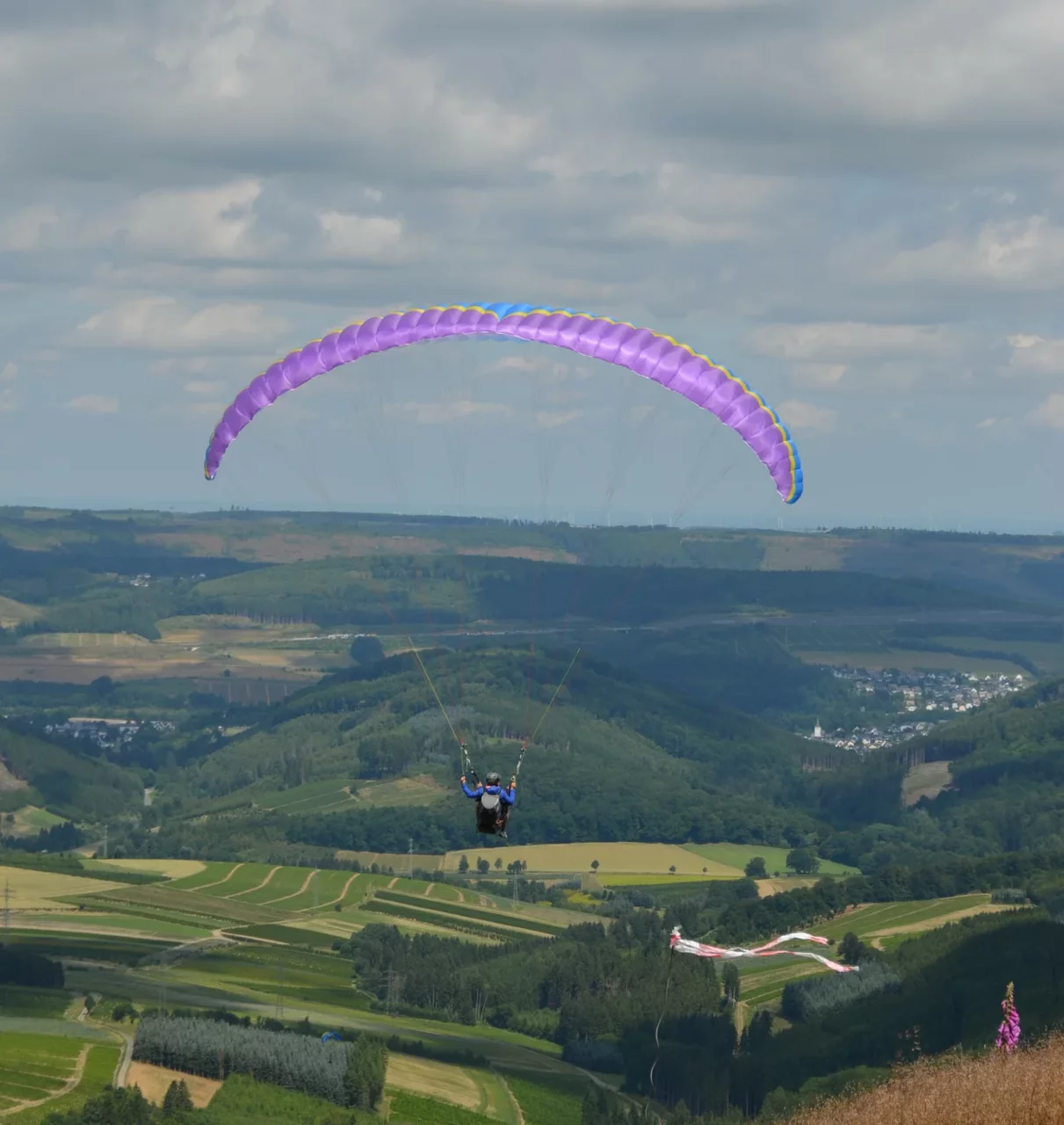Gleitschirm fliegen am Stüppel